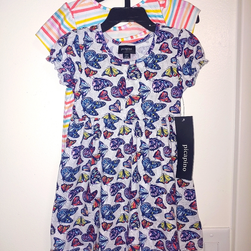 18month Picapino 2 dresses NWT super soft